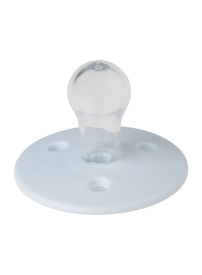 Mininor Round Pacifier Silicone 6M - Icicle