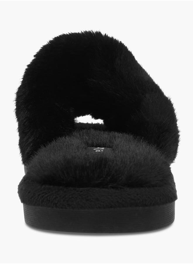 Le Confort Women Faux Fur Slip-On Bedroom Slippers  - Image 4