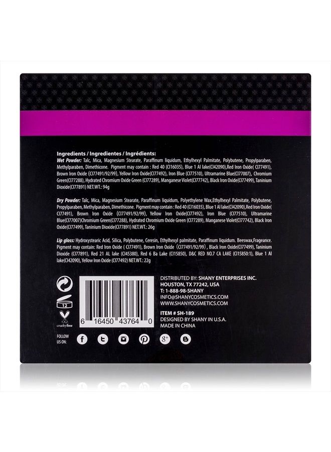 Shany 'All About That Face' Makeup Kit - All in one Makeup Kit - Eye Shadows, Lip Colors & More. - Image 5