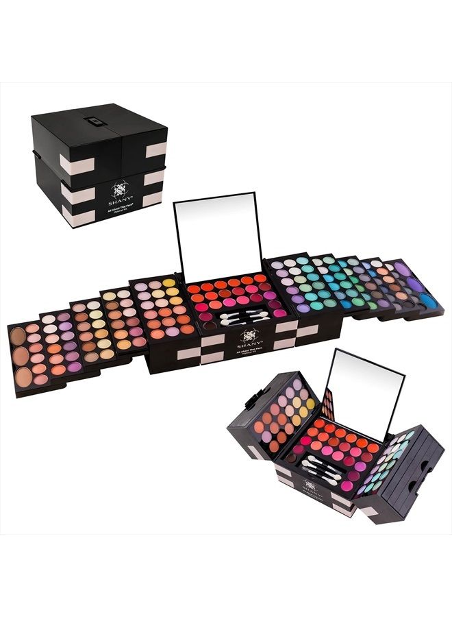 Shany 'All About That Face' Makeup Kit - All in one Makeup Kit - Eye Shadows, Lip Colors & More. - Image 2