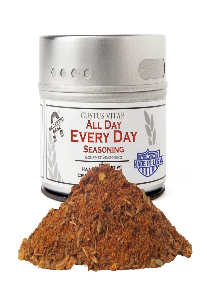 GUSTUS VITAE All Day Every Day Seasoning | Authentic Artisanal Spice Mix | All Natural, Non GMO | Hand Crafted in Small Batches | Made in USA | Sustainably Sourced, Ultra Premium Seasoning | Gourmet Spice, GLP-1 Friendly | No MSG | Magnetic Tin | Gustus Vitae | #24 - Image 1