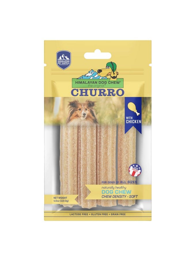 Himalayan Dog Chew Churro Yak Cheese Dog Chews, 100% Natural, Long Lasting, Gluten Free, Healthy & Safe Dog Treats, Lactose & Grain Free, Protein Rich, For All Breeds, Soft, Chicken Flavor, 4 Pack - pzsku/Z1E92BA770F70E07A9739Z/45/_/1737031565/30777f74-1650-4a1a-b4e2-f0ef28cbf3ef