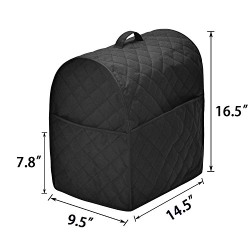 HOHUO Stand Mixer Cover compatible with Mixer, Fits All Tilt Head & Bowl Lift Models,Waterproof,Ease cleaning (Black, Fits for 6-8 Quart) - Image 5