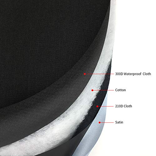 HOHUO Stand Mixer Cover compatible with Mixer, Fits All Tilt Head & Bowl Lift Models,Waterproof,Ease cleaning (Black, Fits for 6-8 Quart) - Image 4