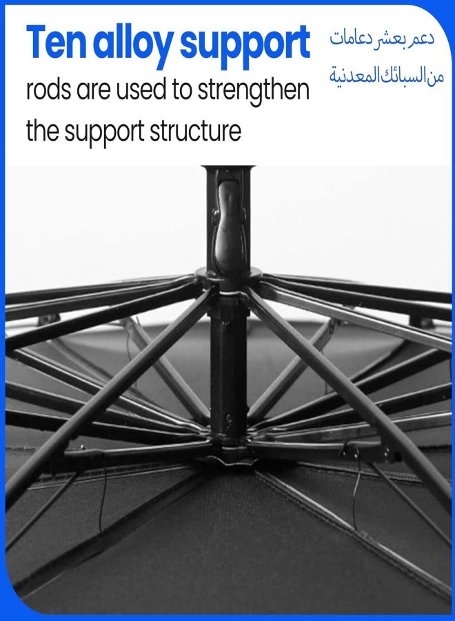 Car Umbrella Car Shade Sun Car Sunshade Foldable, Car Front Windshield Umbrella, Foldable Automotive Windshield Shade for Car Front Window Blocks UV Rays Heat Keep Cool - Image 3