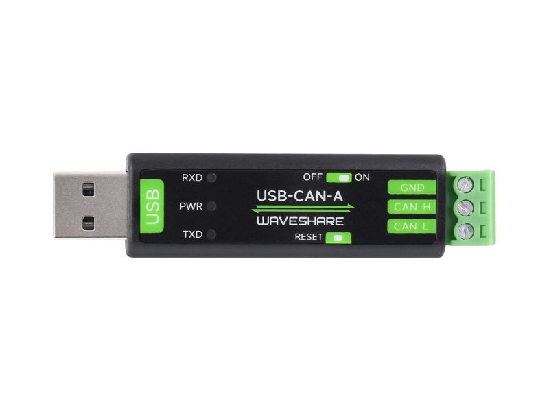 Waveshare USB to CAN Adapter Model A, STM32 Chip Solution, Multiple Working Modes, Multi-System Compatible - Image 1