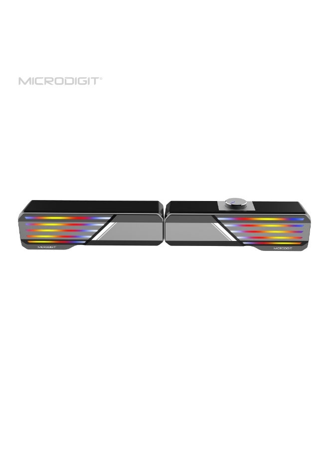 Micro Digit Raider MD509MS 2.0 Multimedia Computer Speaker with RGB Lights & 10W RMS Sound - Image 5