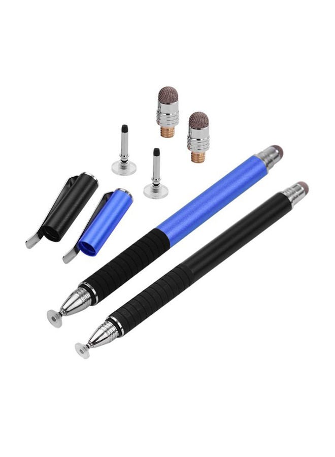 NIBEMINENT 2-Piece 2-In-1 Precision Stylus Pen Royal Blue/Black - Image 1