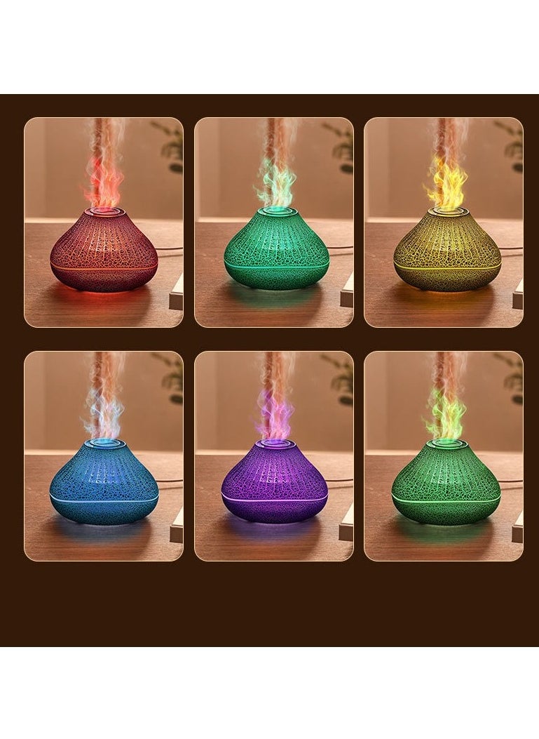 JoyousSto Volcano Diffuser, Flame Essential Oil Diffuser, Ultrasonic Air Humidifier, Aromatherapy Diffuser, Aromatherapy Diffuser for Home, Bedroom, Office, Yoga and Waterless Automatic Shutoff 160ml  - Image 3
