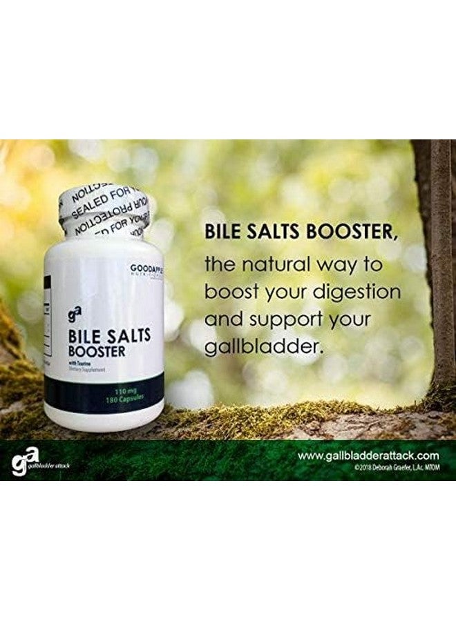 GoodApple Nutritionals Bile Salts Booster | Supports Gallbladder/No Gallbladder | Ox Bile & Taurine Gallbladder Supplement | Gas & Bloating | Digestive Aid Especially fats | 180 Capsules - 110 mg - Image 5