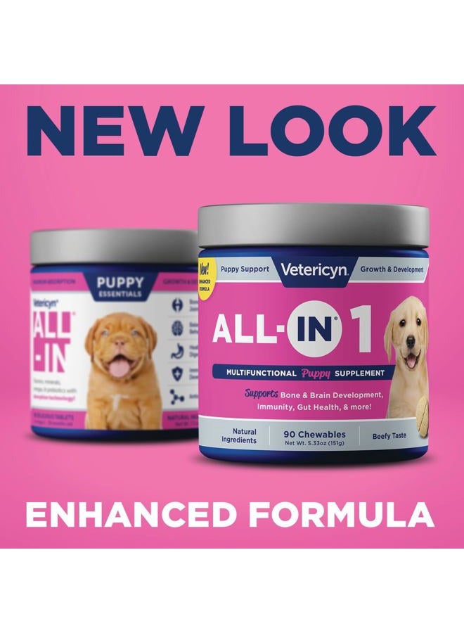 Vetericyn All-in 1 Multifunctional Puppy Supplement | Digestive Enzymes + Antioxidant Immune Support for Puppies + Vitamins, Minerals, Prebiotics, Probiotics, and Omegas. 90 Count - Image 2