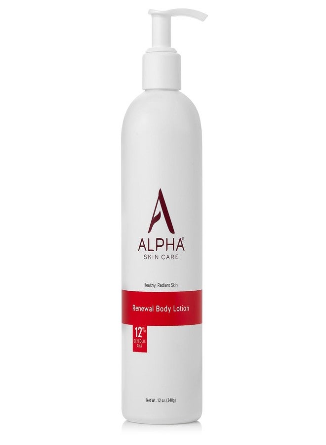 Alpha Skin Care Revitalizing Body Lotion, 12% Glycolic AHA, Simple & Effective Daily Moisturizer with Alpha Hydroxy Acid, Hydrates & Exfoliates for Soft, Smooth Skin, Anti-Aging, 12 Oz - Image 1