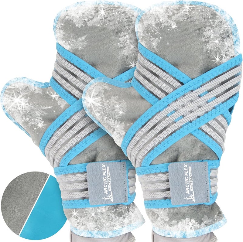 Arctic Flex Vive Cold Gloves for Chemotherapy Neuropathy Pair of 1  Heavy Duty Clay Ice Mitts for Hands  Hot  Cold Therapy Gloves  Frozen Chemo Hand Ice Packs for Arthritis Pain - Image 1