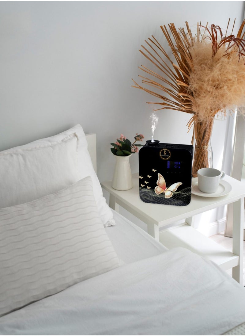 Scenta Flora - SCENTIQUE MINI - Scent Diffuser - Aromatherapy Device, Elegant Design, Mobile App Controlled (Black) - Image 1