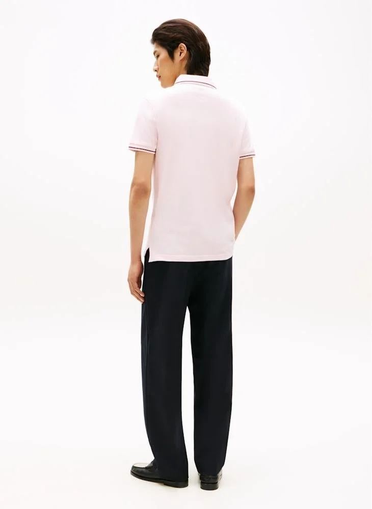 TOMMY HILFIGER Slim Fit Tipped Pique Polo Shirt