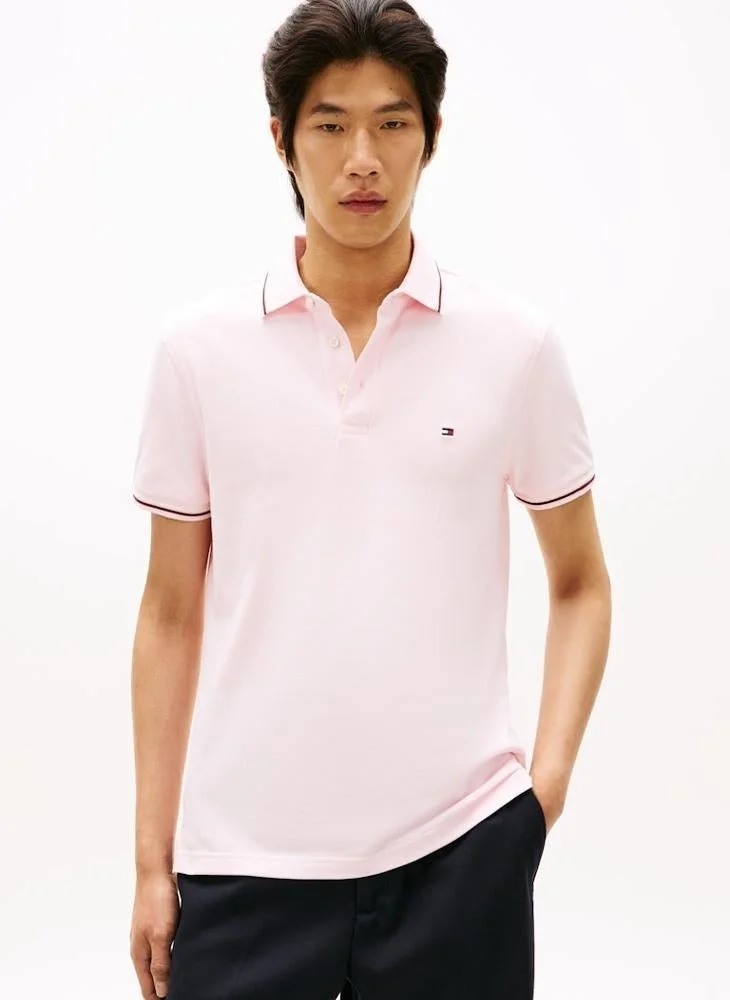TOMMY HILFIGER Slim Fit Tipped Pique Polo Shirt