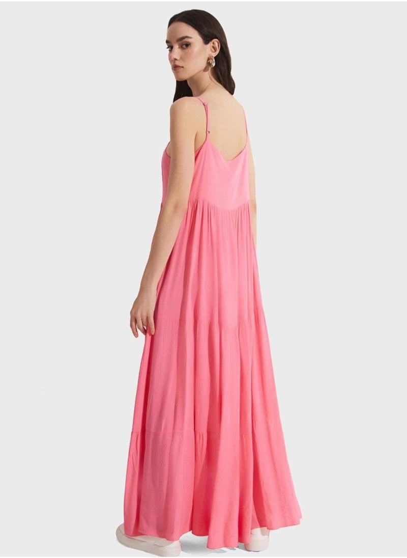 JUNE Pink Maxi Dress - Image 2