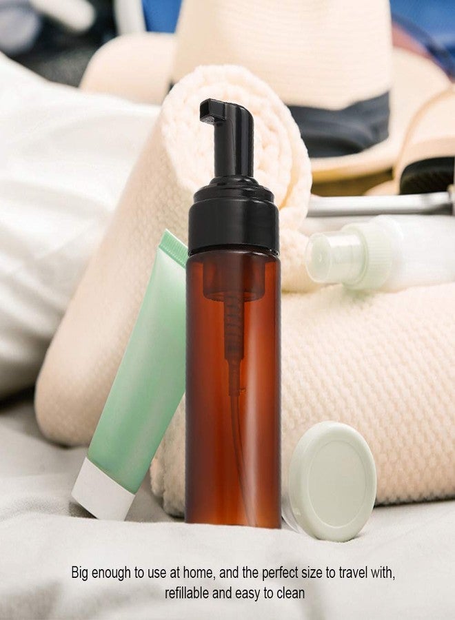 Pharcos Foaming Dispenser Bottle, Refillable Empty Pump Container for Liquid Soap, Face Wash, Shower Gel, Shampoo | BPA & Leak Free, Travel-Friendly - 100 ml (Amber & Black, Pack of 1) - Image 2