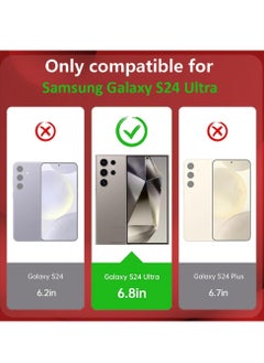 Houmt Samsung Galaxy S24 Ultra Case Transparent Anti-Yellowing Anti-Scratch Galaxy S24 Ultra Cover Slim Thin Camera Protection Phone Case for Galaxy S24 Ultra 6.8 inch  - Image 2