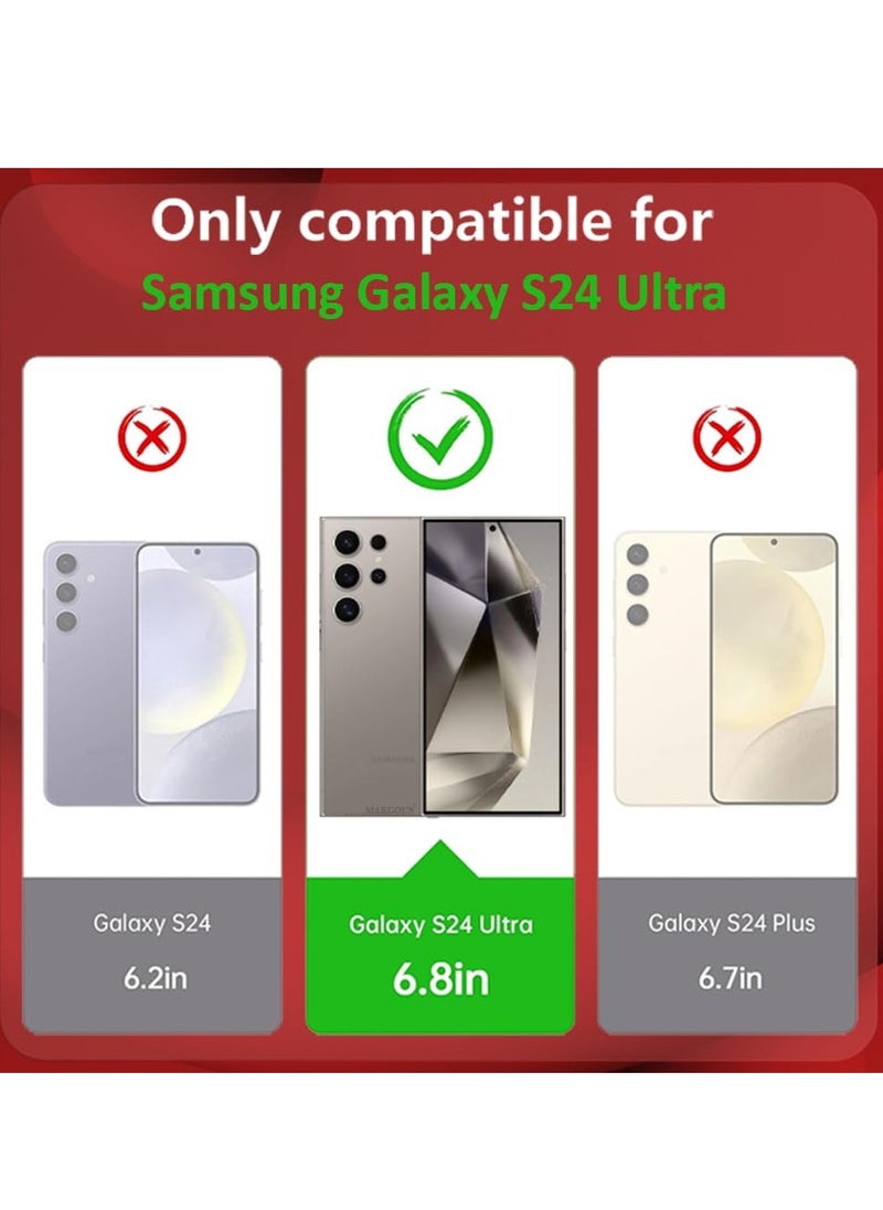 Houmt Samsung Galaxy S24 Ultra Case Transparent Anti-Yellowing Anti-Scratch Galaxy S24 Ultra Cover Slim Thin Camera Protection Phone Case for Galaxy S24 Ultra 6.8 inch  - Image 2
