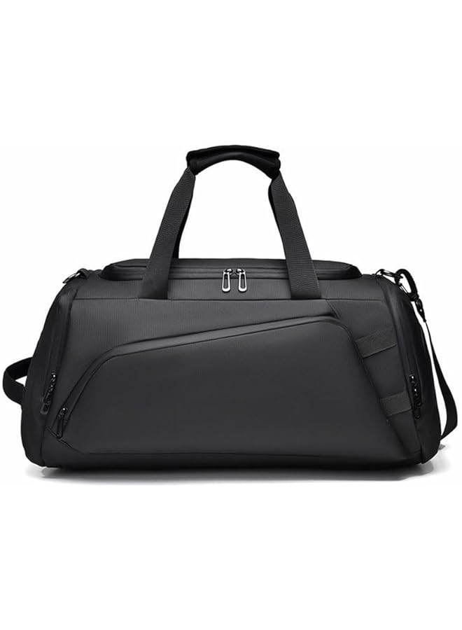 PROMASS Gym Bag, Medium Gym Bag With Shoes Pouch, Large Capacity Gym Duffle Bags For Men, Waterproof Gym Bag For Women, Lightweight Mini Duffel Bag For Business Travel And Sport (Black) - Image 1