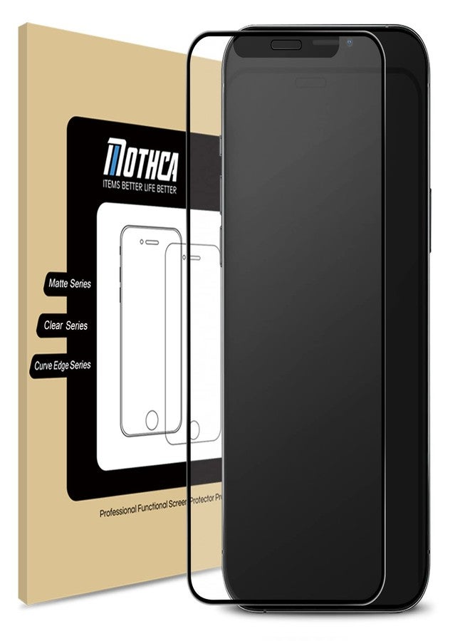 Mothca Matte Glass Screen Protector for iPhone 12 Pro/iPhone 12 6.1-Inch 2020, Anti-Glare & Anti-Fingerprint, Full Coverage Tempered Glass Film - Image 1