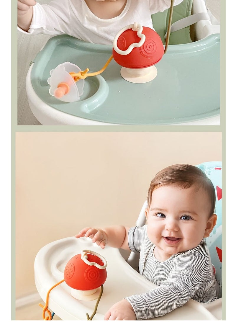 Suction Cup Toys Holder for High Chair, Stroller And Teething Toys For Babies 6-12 Months, Tummy Time and Toddlers, Push & Pull Toys, Great for Restaurant & Car Seat Airplane Travel. One Of Your Baby Must Haves  - Image 1