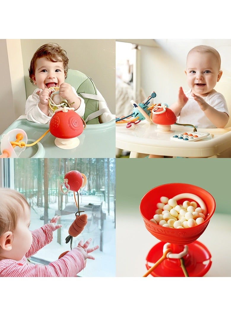 Suction Cup Toys Holder for High Chair, Stroller And Teething Toys For Babies 6-12 Months, Tummy Time and Toddlers, Push & Pull Toys, Great for Restaurant & Car Seat Airplane Travel. One Of Your Baby Must Haves  - Image 2