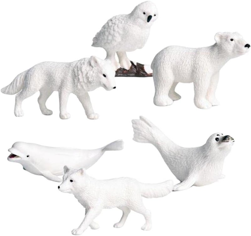 كلاراكو لعبة مجسمات حيوانات بلاستيكية لطيفة للأطفال بعمر 3 سنوات، مستلزمات تزيين كعكة العلوم للحفلات - Image 2