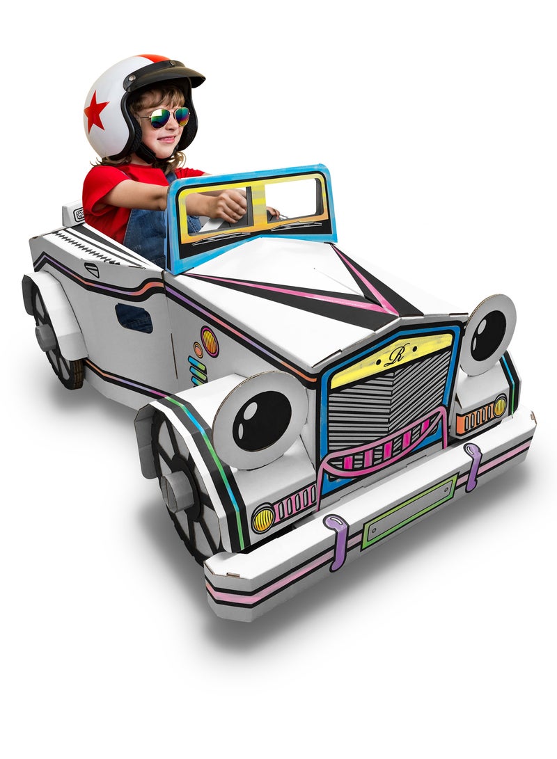 Car Diesel 3D Coloring Cardboard Game - Image 1