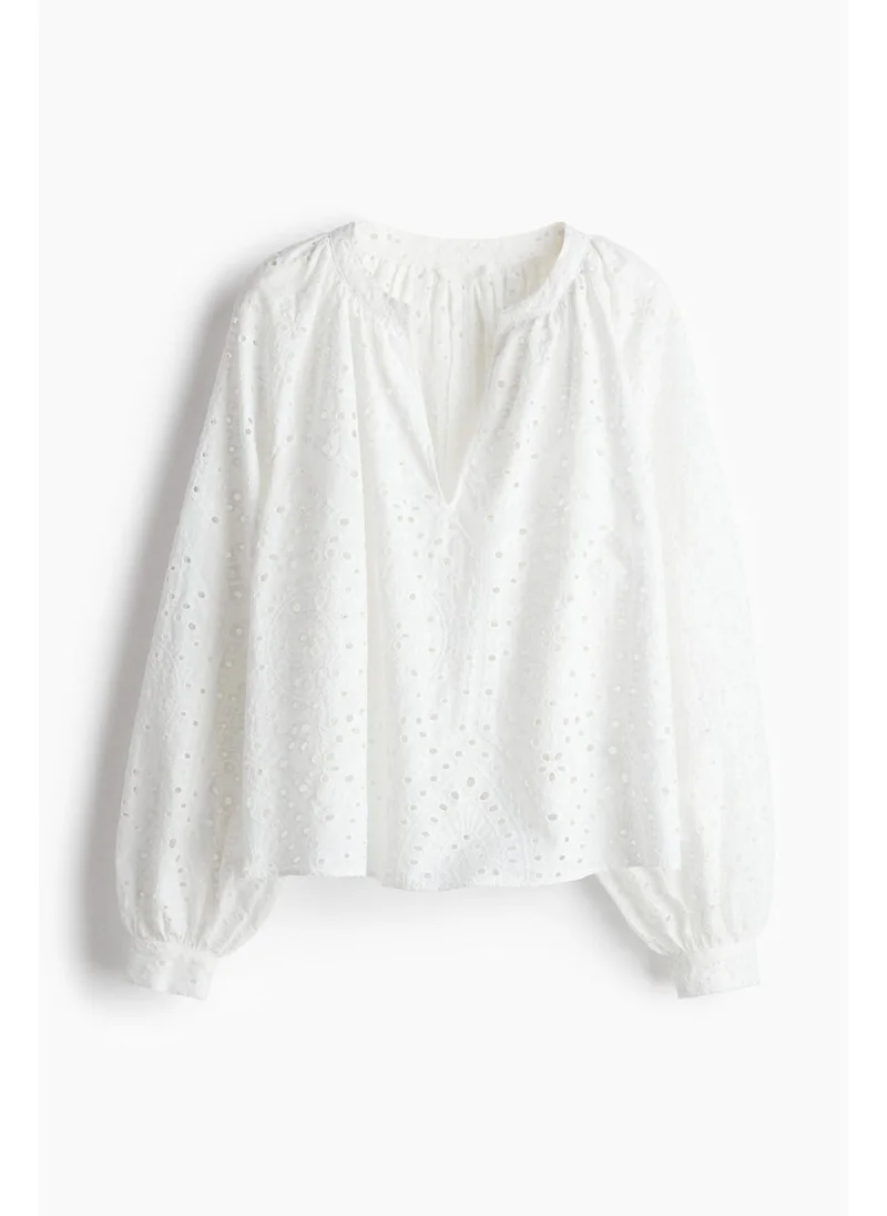 اتش اند ام Broderie anglaise blouse