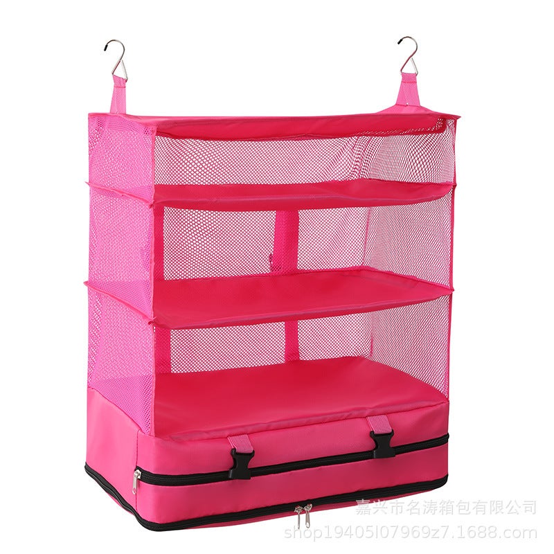 Clothes Wall-Mounted Sundry Storage Bag Three-Layer Hanging Bag Book Hanging Bag Storage Bag Convenient - Image 4
