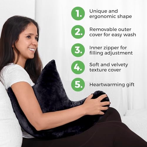 AbleUplift Rotator Cuff Pillow Soft Comfortable Shoulder Pillow for Surgery Ergonomic Shoulder Support Pillow with Double Zipper Cover Machine Washable Black - Image 5