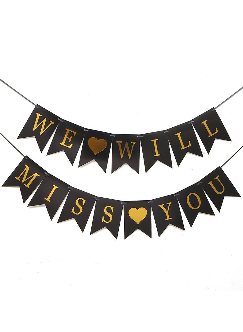 Farewell Party Decorations Gold and Black - Image 5