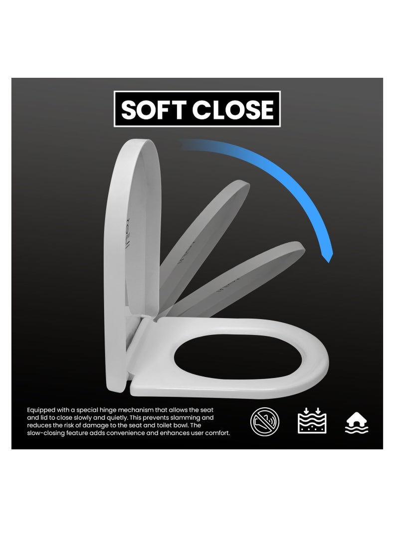 B BAGNO seat cover PP-seat01B white water closet cover, water closet seat cover - Image 1