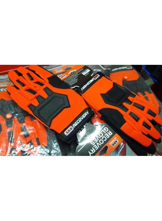 ARB Premium Recovery Winch Offroad Work Gloves Unisex, Cut and Impact Resistant, Hi-Vis Orange, All Purpose, Touch Screen Compatible, Adjustable Wrist Strap, Tactile Padded Palms, One Size Fits Most - Image 5