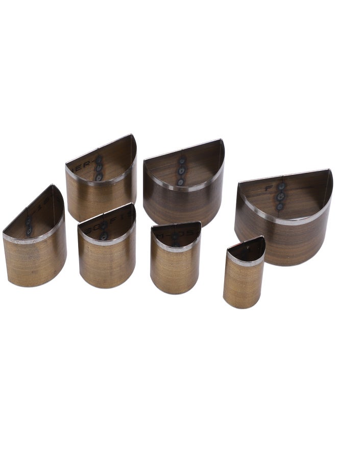 7PCS Leather Die Cutter 20 to 50mm Handcraft Leather Die Cut Shapes Semicircle Shape High Speed Steel Leather Cutting Dies - Image 5