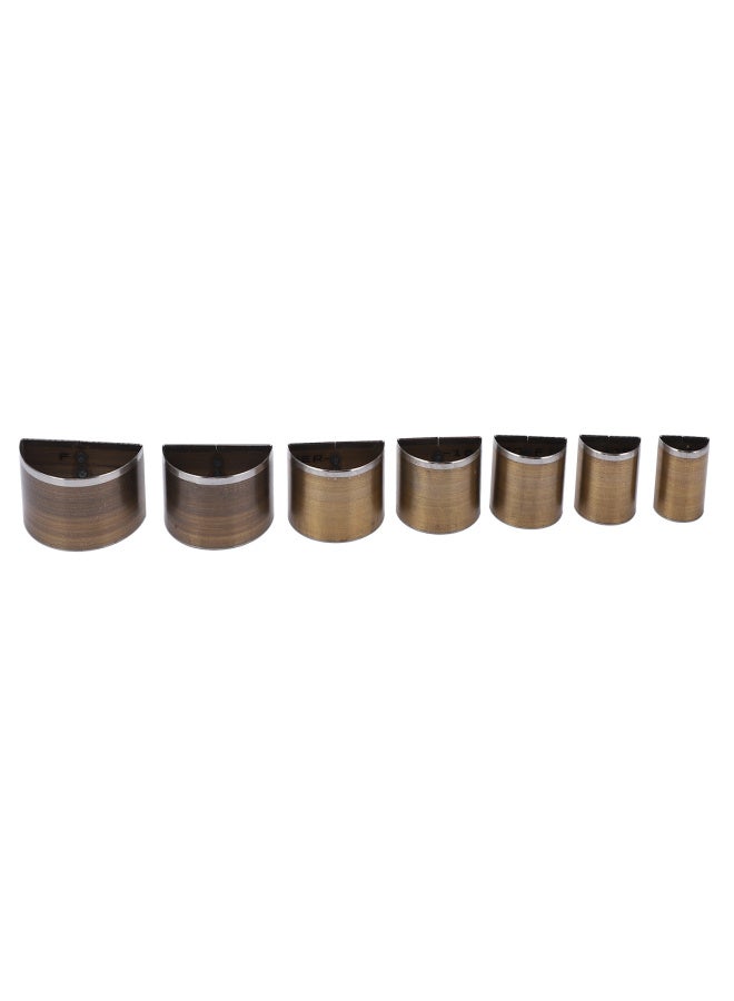 7PCS Leather Die Cutter 20 to 50mm Handcraft Leather Die Cut Shapes Semicircle Shape High Speed Steel Leather Cutting Dies - Image 3