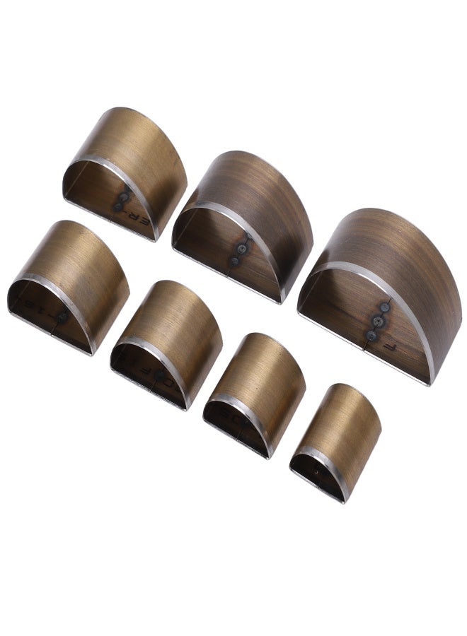 7PCS Leather Die Cutter 20 to 50mm Handcraft Leather Die Cut Shapes Semicircle Shape High Speed Steel Leather Cutting Dies - Image 4