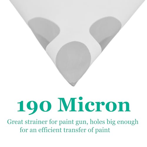 Zilphoba 100pcs 190 Micron Paint Strainer, Paint Filter for Latex Paint, Paint Sprayer, Airbursh Artist, Resin Filtering - Image 2