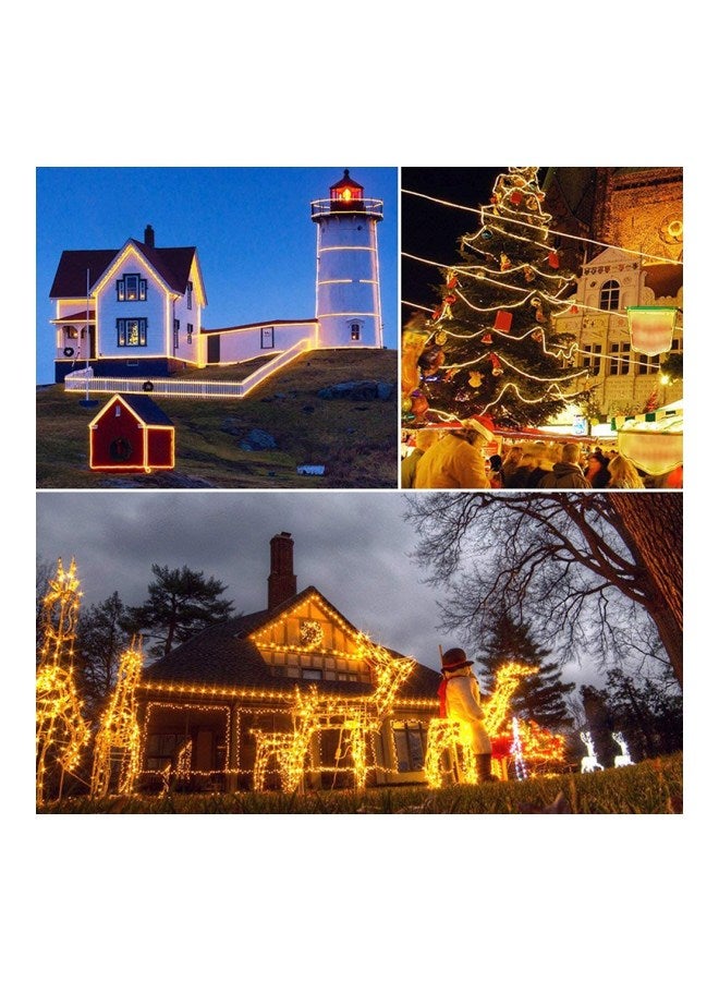 إسكدنيا سلسلة مصابيح إي إي دي تعمل بالطاقة الشمسية أبيض/ أسود 12متر - Image 4