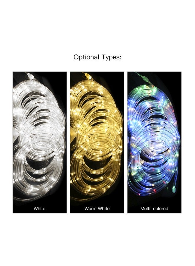 إسكدنيا سلسلة مصابيح إي إي دي تعمل بالطاقة الشمسية أبيض/ أسود 12متر - Image 3