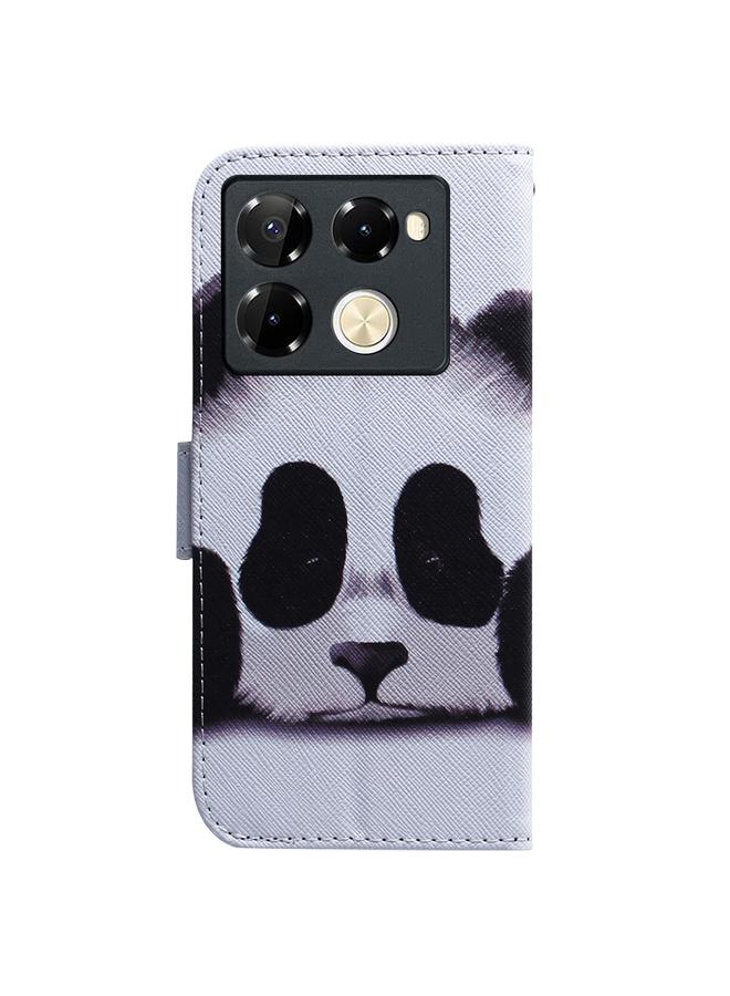 زبون جراب لهاتف Infinix Note 40 Pro+ 5G، جراب هاتف جلدي قابل للطي برسومات ملونة - Image 4