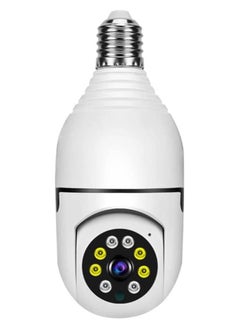 1080P Wireless Tovnet Wifi Pan/Tilt Light Bulb Security Camera, 360 Degrees 3.0MP Cam Home Surveillance CCTV Panoramic IP Camera, with Night Vision