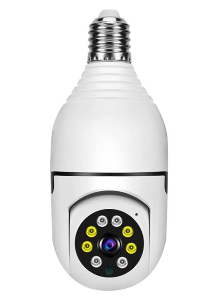 Generic - 1080P Wireless Tovnet Wifi Pan/Tilt Light Bulb Security Camera, 360 Degrees 3.0MP Cam Home Surveillance CCTV Panoramic IP Camera, with Night Vision - Image 1