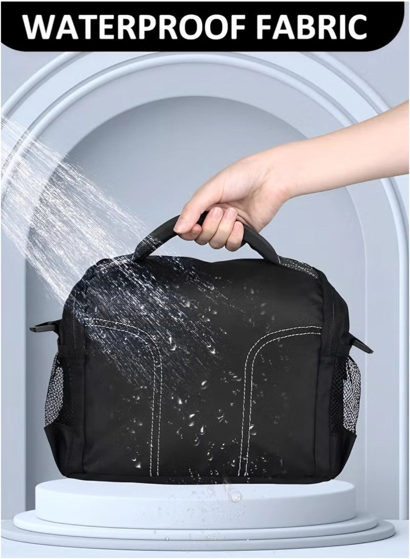 inston Waterproof and shockproof camera travel bag, outdoor camera bag, breathable design, multifunctional storage design, unisex shoulder and crossbody medium padded bag, compatible with Nikon, Canon, Sony, Pentax, Olympus, Panasonic DSLR and mirrorless cameras  - Image 5