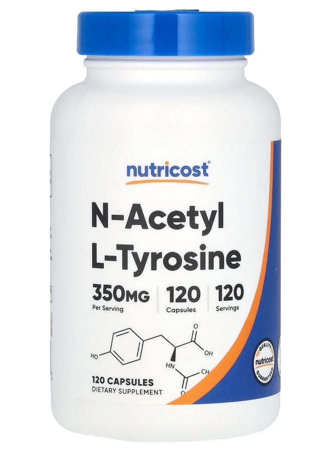 Nutricost N-Acetyl L-Tyrosine 350 mg 120 Capsules