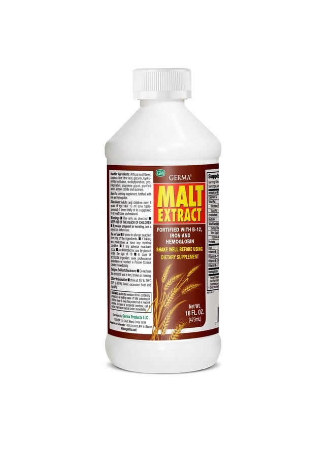 Germa Extracto de Malta 16oz Malt Extract Fortified with B-12 and Iron 2pk - Image 2