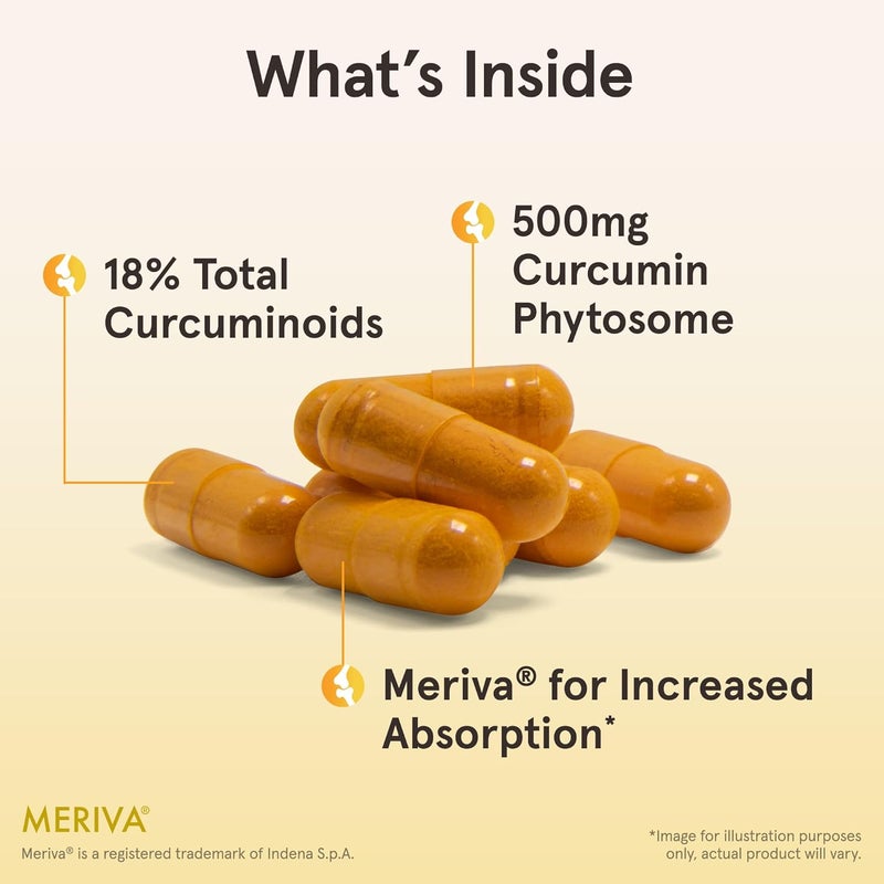 Jarrow Formulas Curcumin Phytosome 500 mg  120 Veggie Capsules  Formulated with Meriva  Antioxidant Support Supplement  Joint Health  Support  60 Servings - Image 3