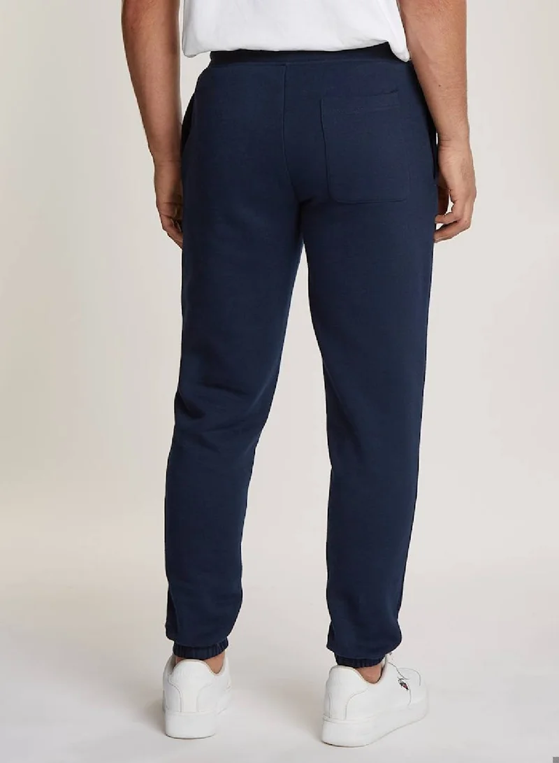 TOMMY JEANS Men's Tommy Flag Slim Sweatpants - Cotton, Blue